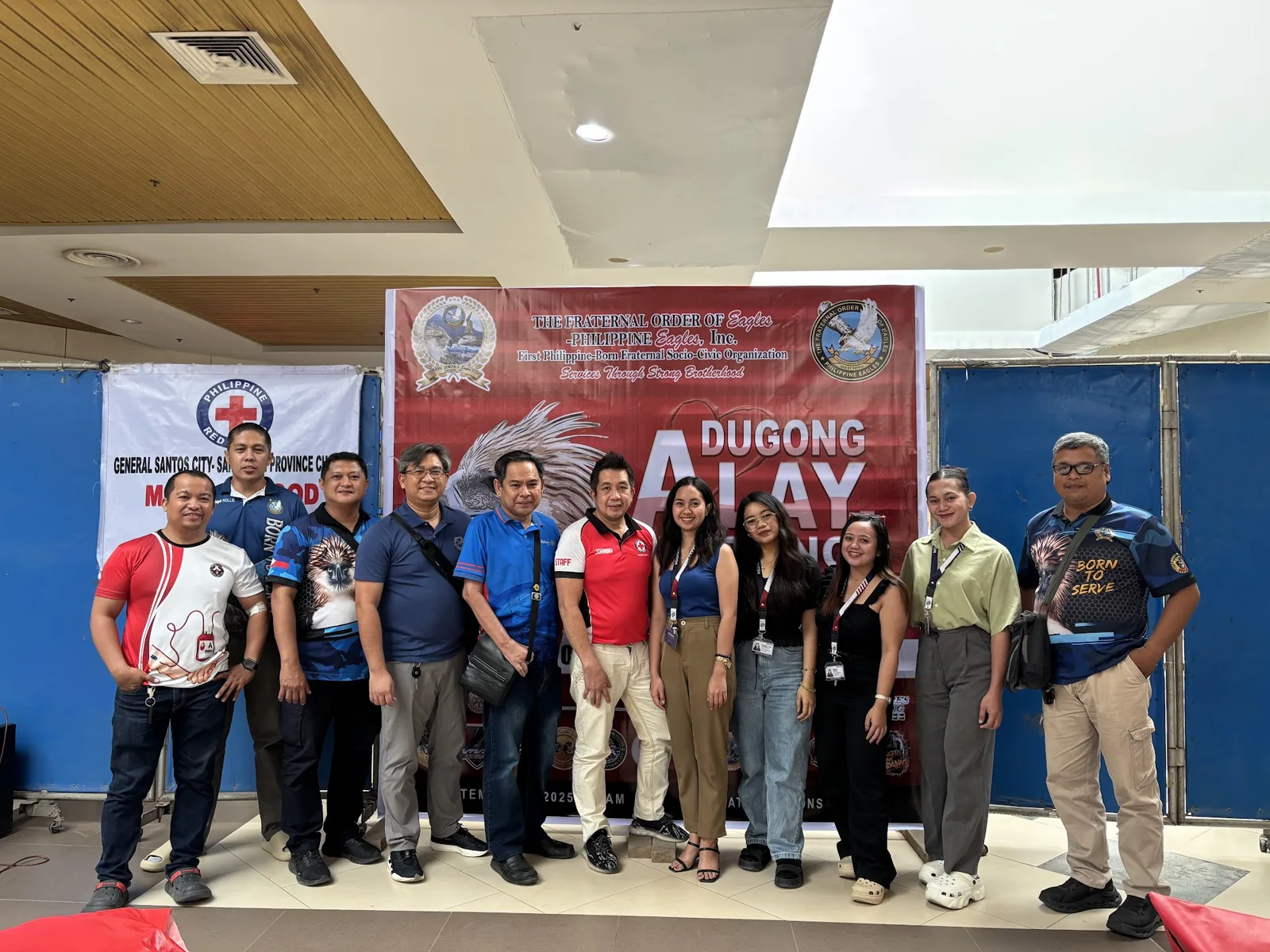 The Seighton team at a mobile blood donation drive in General Santos City