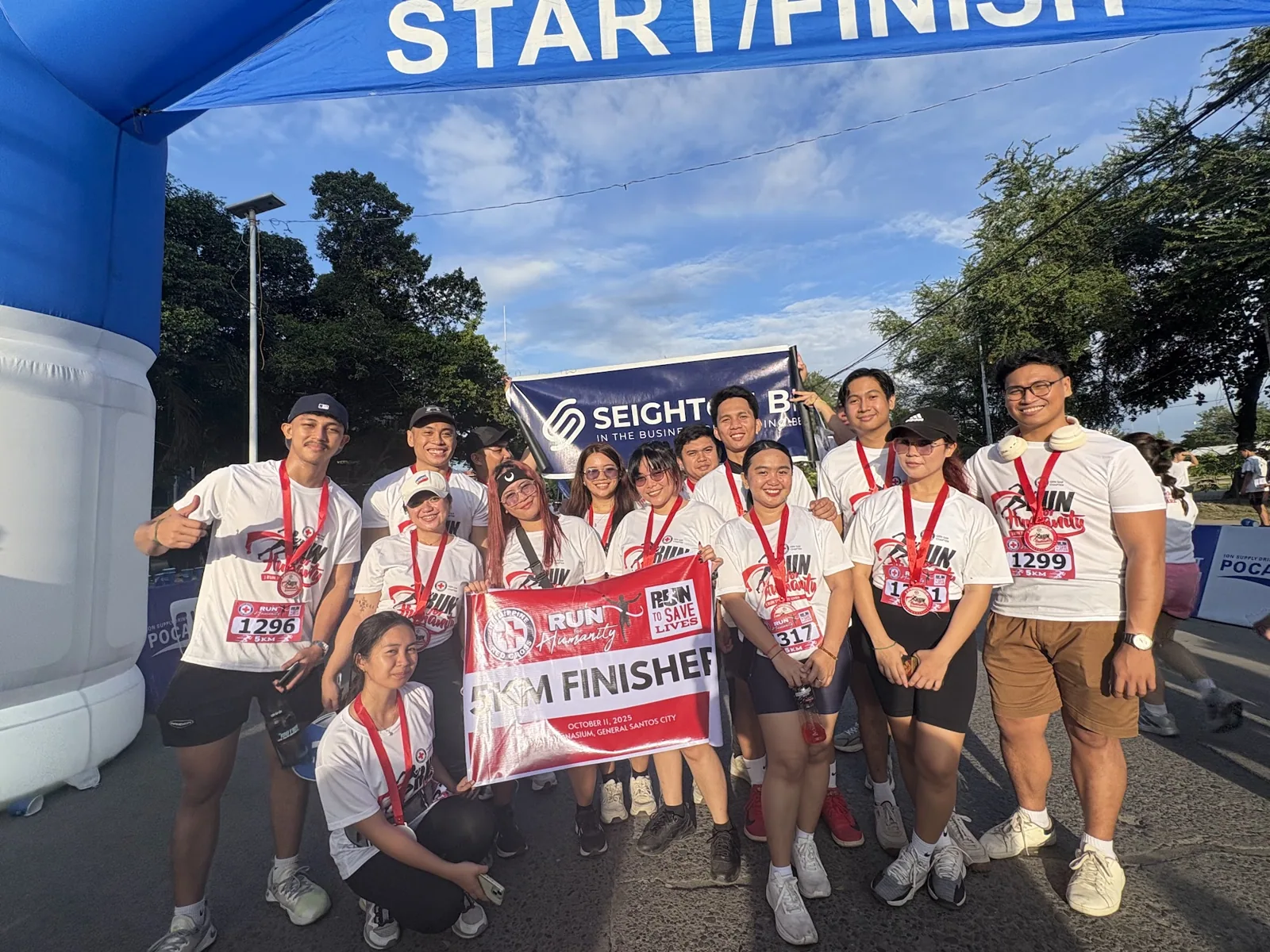 The Seighton team at the Red Cross Run for Humanity