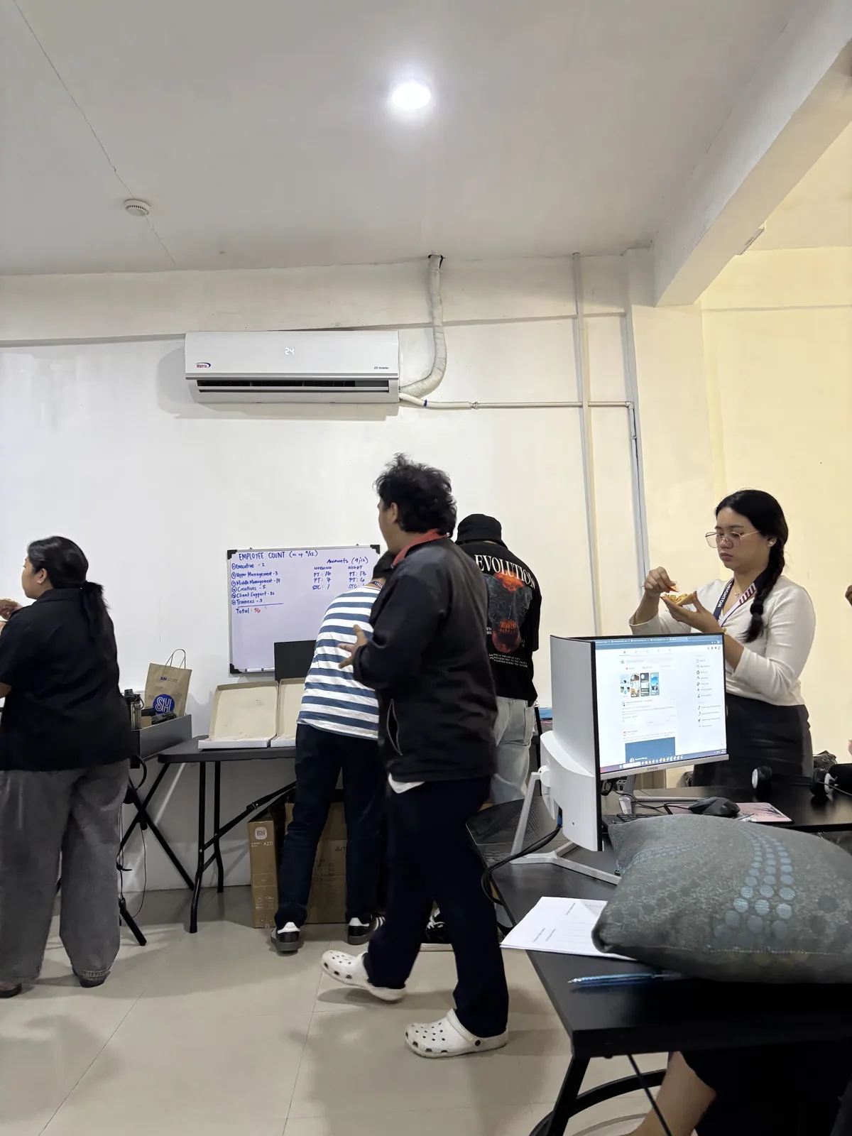 A session in the training room